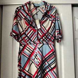 BCBGMaxAzria Colorblock Dress Medium